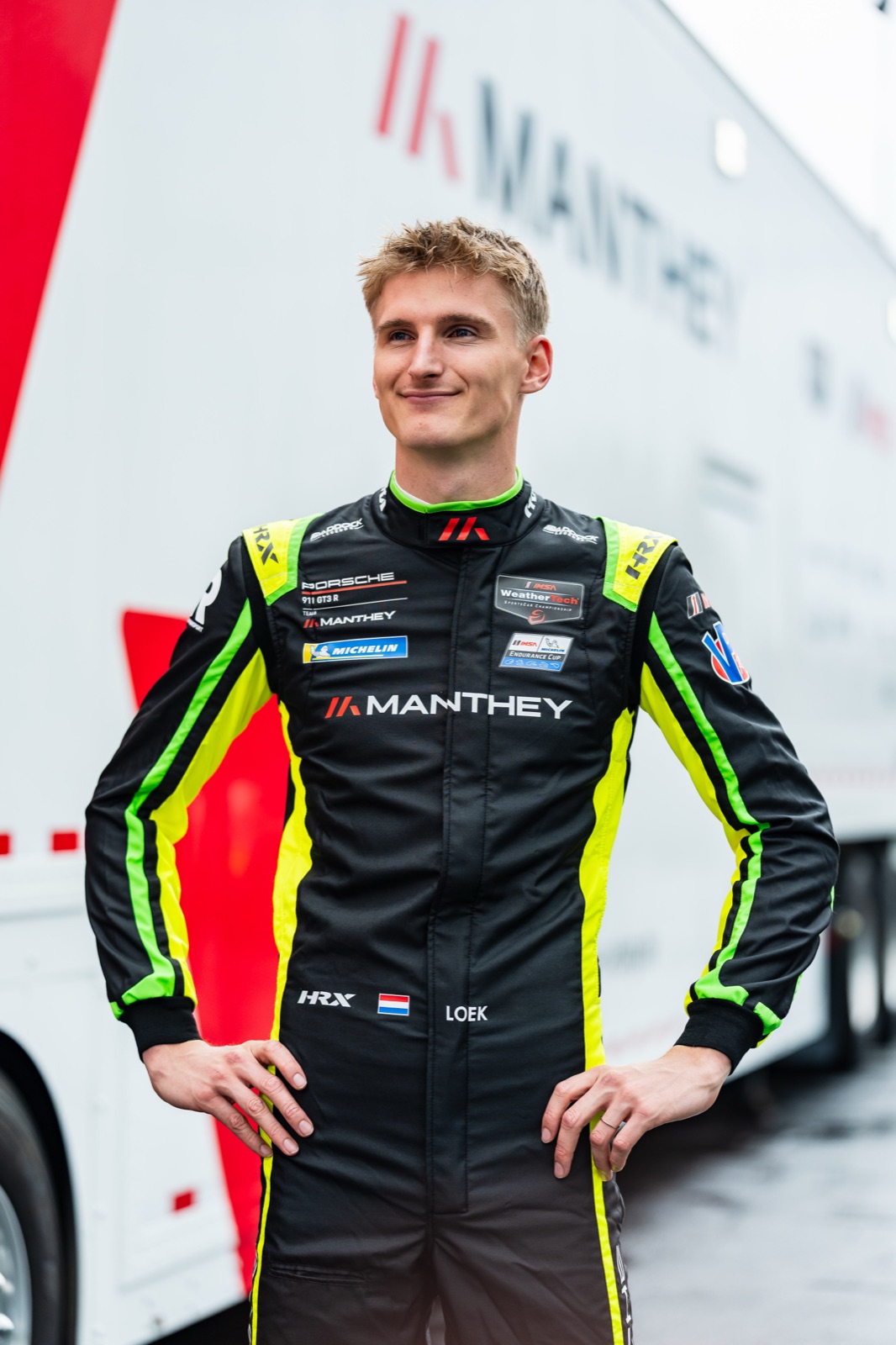 Loek Hartog in his Manthey Porsche race suit